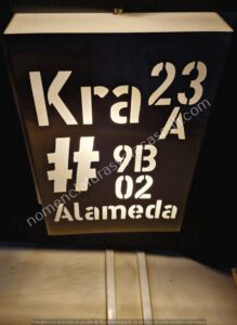 letrero con luz para propiedad letrero con luz para propiedad