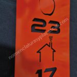 placa para casa roja placa para casa roja