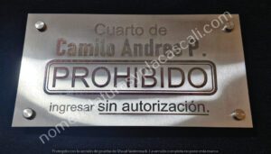 placa para puerta personalizada acero placa para puerta personalizada acero