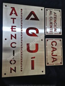 placas para negocio acero cali placas para negocio acero cali