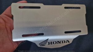 base para porta placas Honda acero inox cali base para porta placas Honda acero inox cali