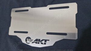 porta placas Akt acero inox cali porta placas Akt acero inox cali