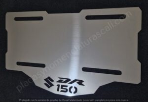 porta placas Dr 150 acero inox porta placas Dr 150 acero inox
